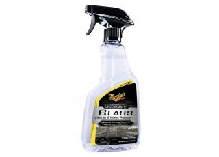 Meguiar's Ultimate Glass Cleaner & Water Repellant - čistič skiel s hydrofóbnou ochranou + tekuté stierače, 473ml