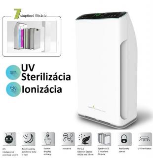 Kalorik Čistička vzduchu TKG AP 2000 Smart so 7 stupňovou filtráciou UV sterilizáciou Wifi a ionizáciou