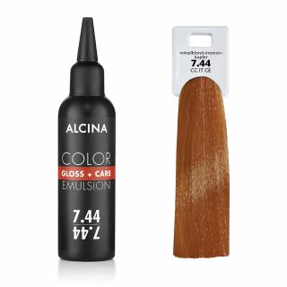 Alcina Tónovacia emulzia - 7.44 Stredná blond - intenzívna medená 100 ml