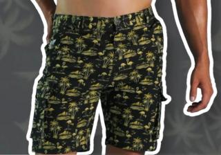 Aussiebum Kraťasy kvetinkové AUSSIE, Farba čierna , Veľkosť L