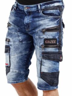 Cipo & Baxx Cipo & Baxx kraťasy CK234 blue, Farba modrá , Veľkosť 34