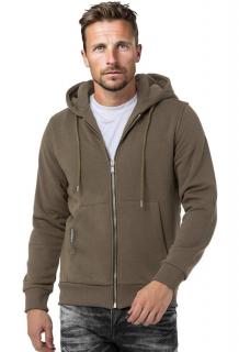 Cipo & Baxx Mikina Cipo & Baxx CL556 khaki, Veľkosť L, Farba khaki