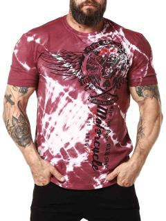 Cipo & Baxx Tričko Cipo & Baxx CT769 burgundy, Veľkosť XL, Farba červená