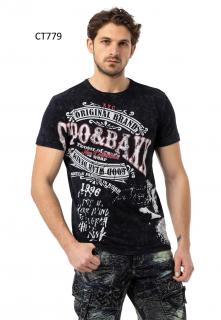 Cipo & Baxx Tričko Cipo & Baxx CT779 black, Veľkosť M, Farba čierna