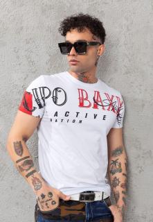 Cipo & Baxx Tričko Cipo & Baxx CT785 white, Veľkosť XL, Farba biela