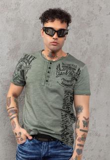 Cipo & Baxx Tričko Cipo & Baxx CT789 green, Veľkosť L, Farba khaki