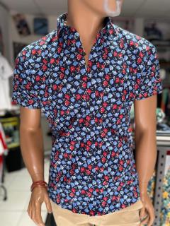 Falcon's Fashion Košeľa Falcon's, Veľkosť XXL, Farba modrá