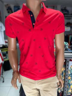 Falcon's Fashion Polokošeľa Falcon's, Veľkosť M, Farba červená