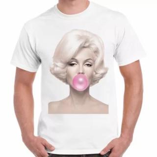 Gildan Tričko Marilyn Monroe, Veľkosť XL, Farba biela