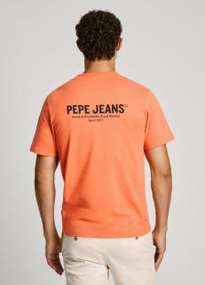 Pepe Jeans London Tričko Pepe Jeans SANN TEE  , Veľkosť L, Farba oranžová