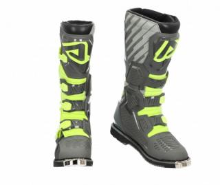 Acerbis MX TOPÁNKY X-RACE - ŠEDÉ/FLUO ŽLTÉ (Acerbis MX čižmy X-RACE - ŠEDÉ/FLUO ŽLTÉ)