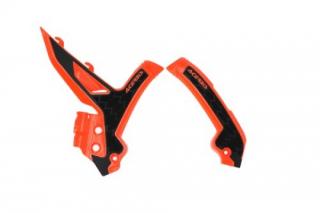 Chrániče rámu Acerbis X-grip KTM SX/SXF/XC-F 2023-2025,EXC/EXC-F 2024-2025 oranžovo čierne