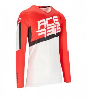 Dres Acerbis MX X -FLEX FOUR - ČERVENÁ/BIELA