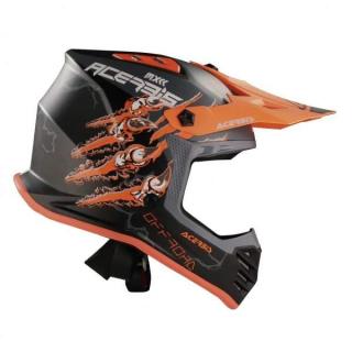 Prilba detská JUNIOR HELMET 22-18 - BLACK/ORANGE (Dostupnosť do vypredania zásob dodávateľa)