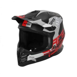 Prilba detská PROFILE KID MX HELMET 2206 47-48CM - RED/BLACK (Dostupnosť do vypredania zásob dodávateľa)