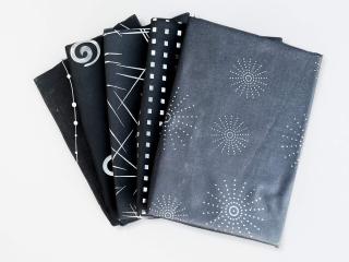 Áčko a.s. Ružomberok 10 SET metalických obliečok na vankúšiky 40x40 ČIERNA