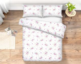 Áčko a.s. Ružomberok Bavlnené obliečky IRIS Fuchsia, Vyberte rozmer Na dvojlôžko: 2x 70x90, 210x240
