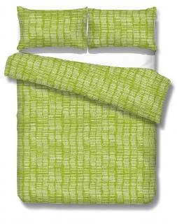 Áčko a.s. Ružomberok Chalupárske obliečky - KREP Split Lime, Vyberte rozmer 10x súprava - 140 x 200 + 70 x 90