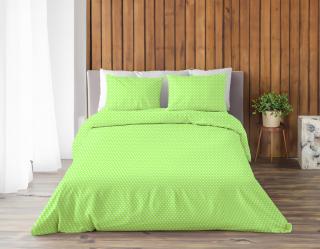 Áčko a.s. Ružomberok Obliečky z dreva DOTTIES Lime, Typ balenia Darčekové balenie: 2x (70x90, 140x200)