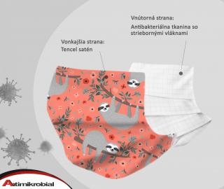 Áčko a.s. Ružomberok Ochranné rúško LEŇOCHOD Coral