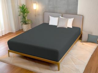 Áčko a.s. Ružomberok Plachta SUPER STRETCH Jersey Čierna, Vyberte rozmer 180 x 200 cm