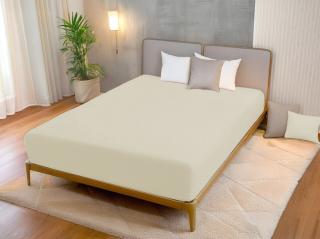 Áčko a.s. Ružomberok Plachta SUPER STRETCH Jersey Ivory, Vyberte rozmer 180 x 200 cm