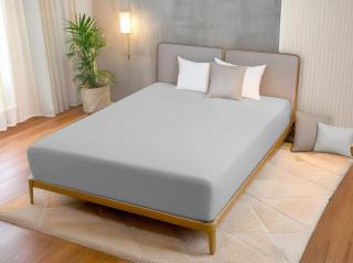 Áčko a.s. Ružomberok Plachta SUPER STRETCH Jersey Strieborná, Vyberte rozmer 90 x 200 cm