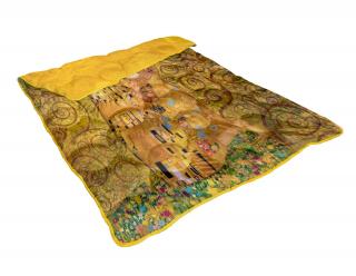 Áčko a.s. Ružomberok Prešívaná hrejivá deka Gustav Klimt - KISS Gold