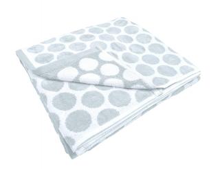 Plážová osuška MALIBU DOTS Silver grey