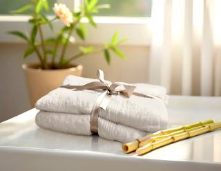 Sada uterák a osuška ÁČKO BAMBOO Natural