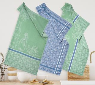 Set 3 kuchynských utierok Exclusive 50x70  Kalamata Olives