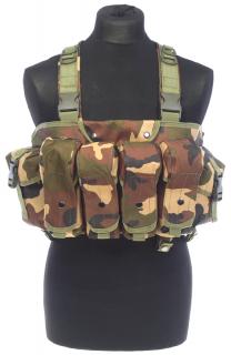 Chest Rig Tactical, woodland, ACM + doprava zdarma