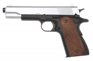 Colt M1911A1, Silver, kov, Well, P361M-S + doprava zdarma