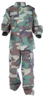 Kompletní detská US ACU uniforma, woodland, 100 cm, ACM + doprava zdarma