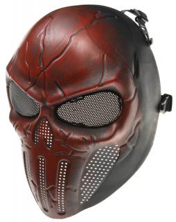 Ochranná maska Punisher, červená, ACM + doprava zdarma