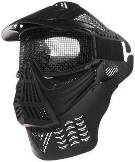 Ochranná maska veľká so sieťkou, čierna, ACM + doprava zdarma