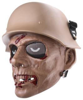 Ochranná maska ZOMBIE WWII, veľká, piesková, ACM + doprava zdarma
