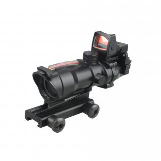 Puškohľad 4x32 ACOG, svetlovodné vlákno, RMR kolimátor, T-Eagle + doprava zdarma