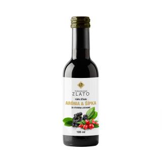 100% BIO šťava arónia & šípka, 185 ml