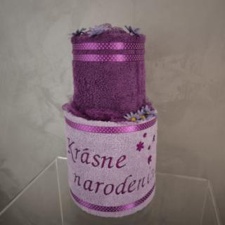 Darček z osušiek: Krásne narodeniny + kvietky 055/2704