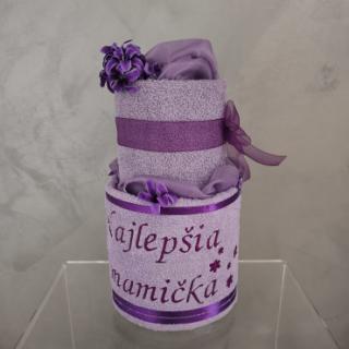 Darček z osušiek: Najlepšia mamička + kvietky 055/2704