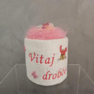 Darček z osušiek: Vitaj drobček + zajac 010/1950