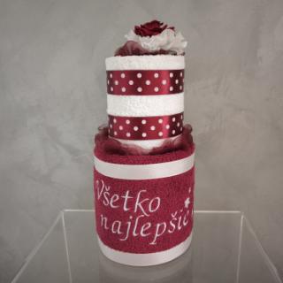 Darček z osušiek: Všetko najlepšie + kvietky 053/0017