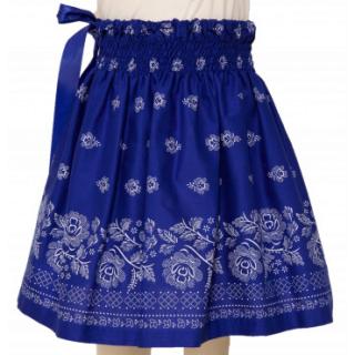Folklórna sukňa stredná- modrá