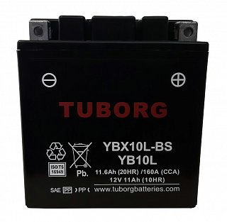 Akumulátor TUBORG AGM YBX10L-BS 12V 11,6AH 160A