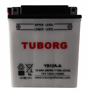 Akumulátor TUBORG YB12A-A 12V 12,6Ah 170A