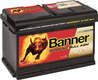 BANNER AGM BANNER RUNNING BULL AGM 12V 70AH 760A 57001