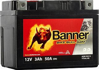 BANNER BANNER 50314 12V 3AH 50A YTX4L-BS