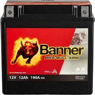BANNER Banner 51214 12V 12Ah 190A YTX14-BS