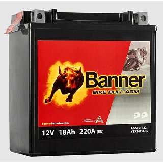BANNER Banner 51822 12V 18AH 220A YTX20CH-BS